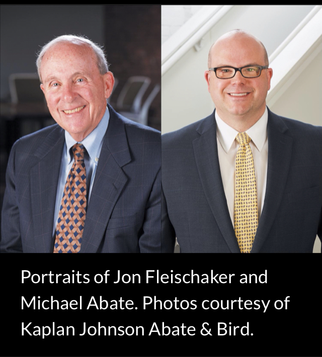Jon Fleischaker and Michael Abate represent the Kentucky Press Association.