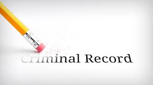 Graphic depicting a pencil erasing the words “criminal record”