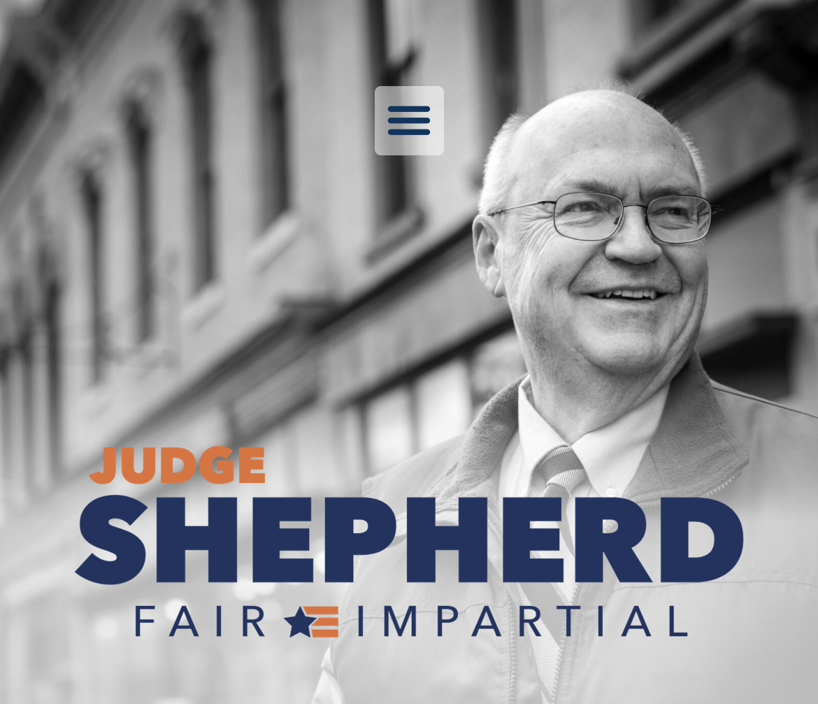 Photo of Jusge Phillip Shepherd from his campaign website