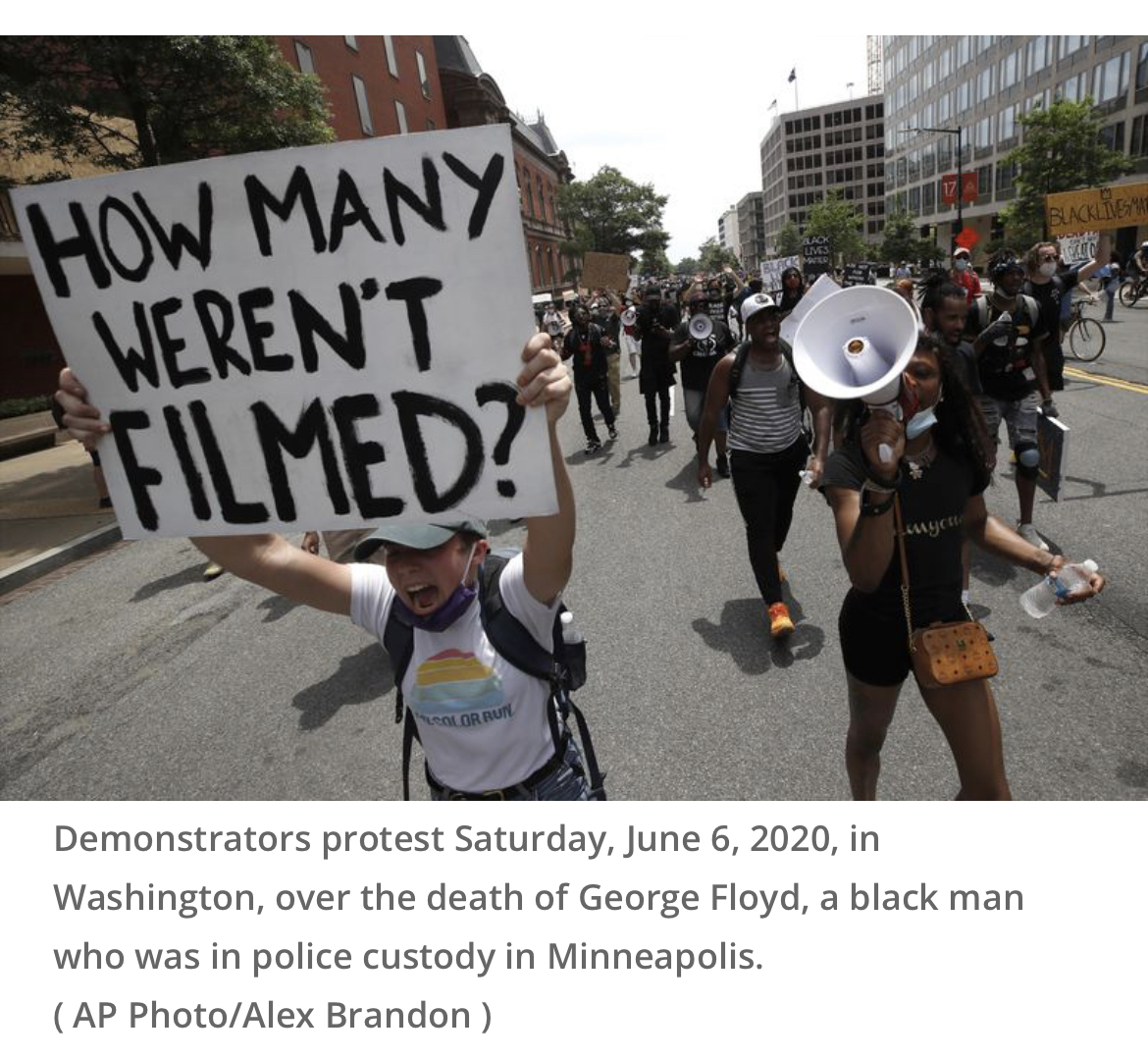 Associated Press photo of George Floyd protest 