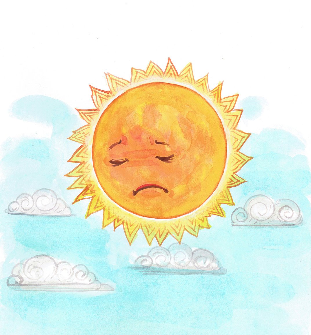 Image of a sad sun