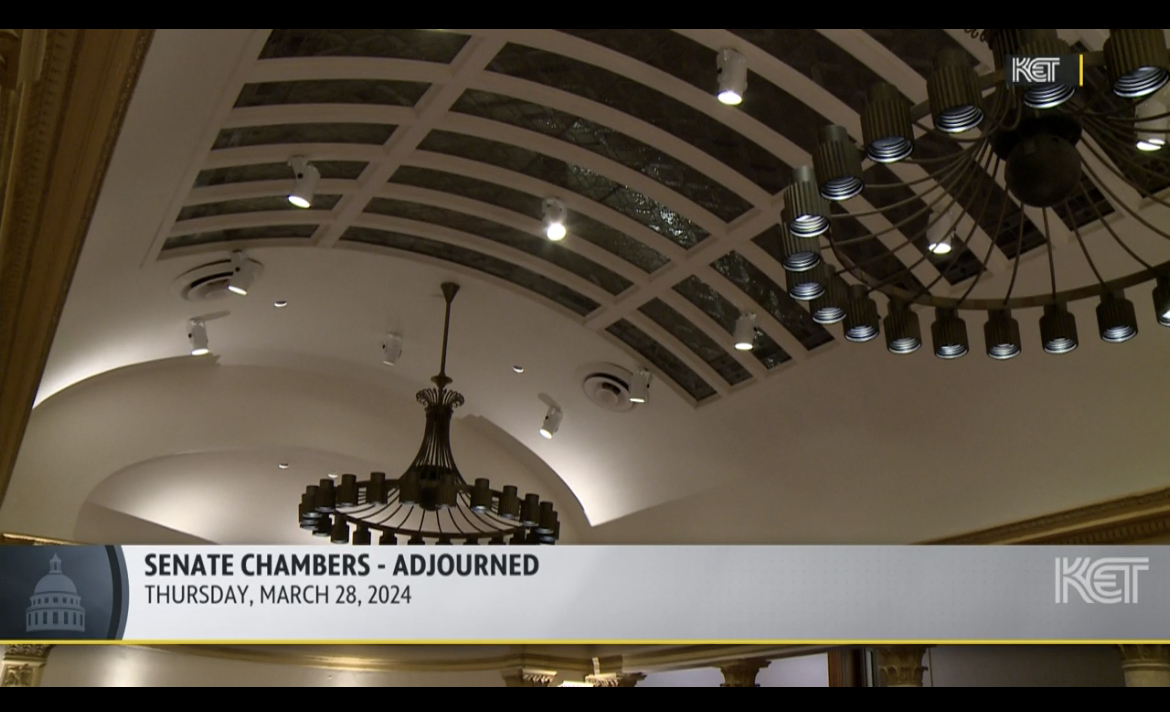 Senate chambers after adjournment 