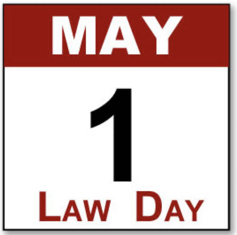 Calendar page for May1 National Law Day