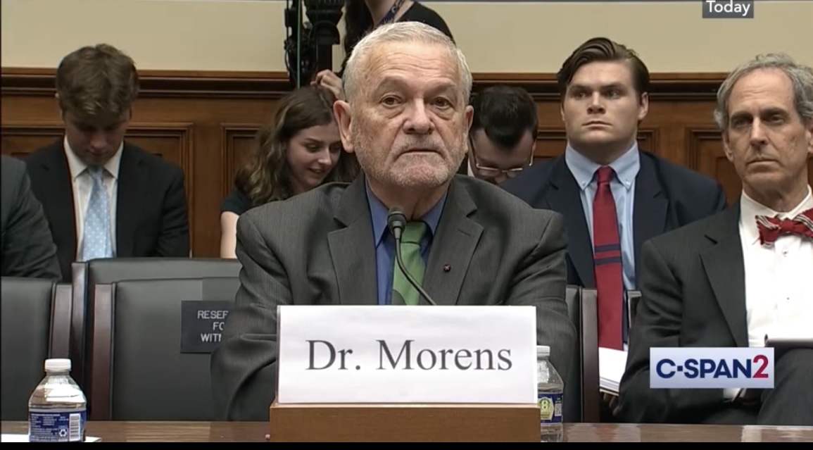 NIH Dr. Morrens testifying before the House Special Committee