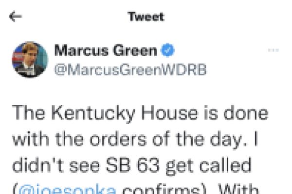A late night tweet from WDRB’s Marcus Green confirms our suspicions
