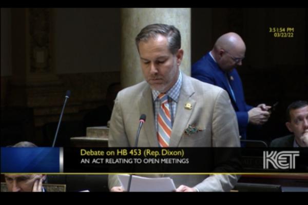 Senator Max Wise carries HB 453 in the Senate 