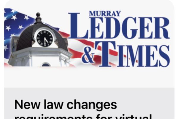 Coalition opposition to HB 453 recognized in recent Murray Ledger & Times report