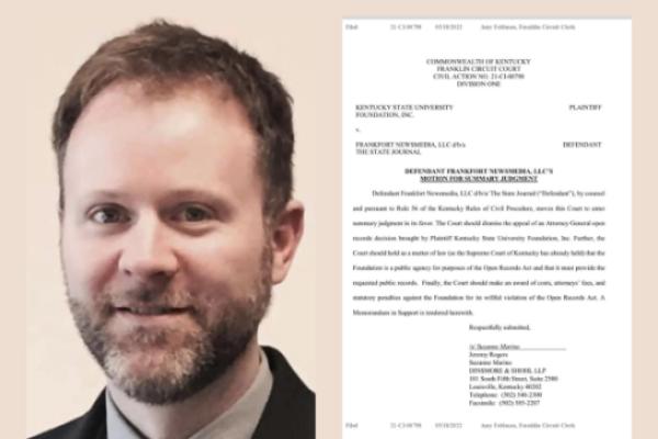 Attorney Jeremy Rogers and the recently filed motion for summary judgment 