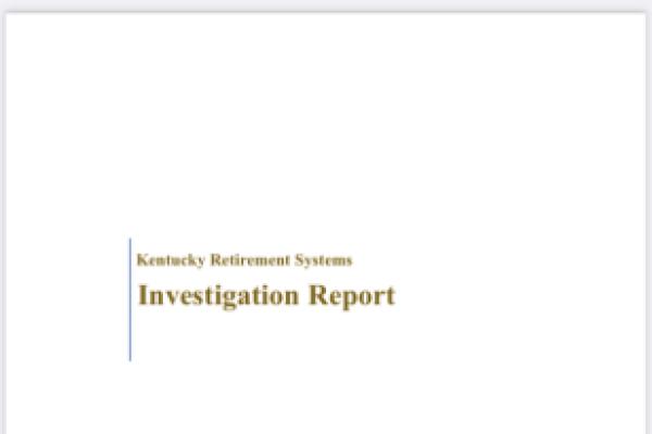 Cover page of $1.2M Calcaterra Report