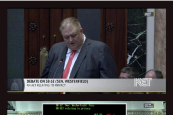 Screenshot from 3/14/23 House Floor debate of SB 62