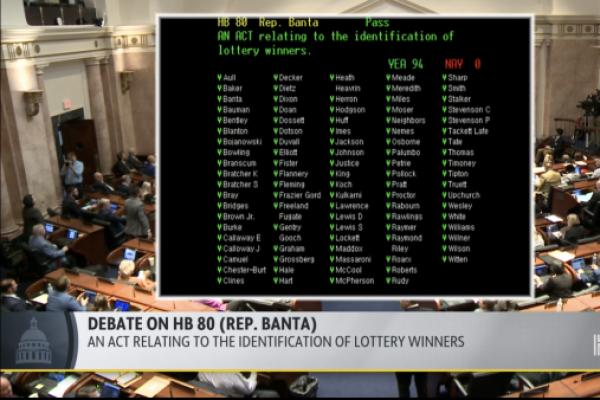 January 24 House vote on HB 80