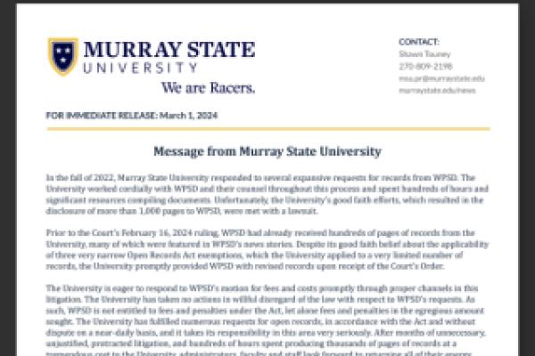 MSU response to WPSD's motion for attorneys fees, costs, and penalties 