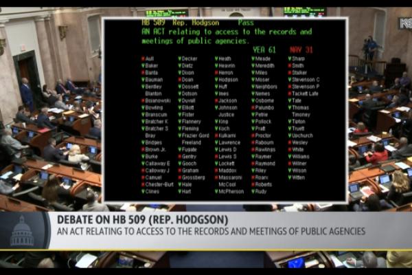 House vote on HB 509