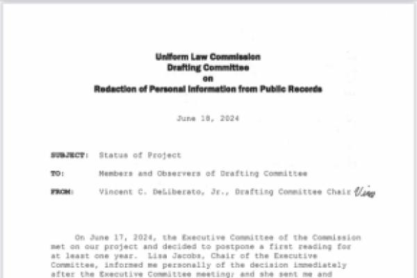 ULC Executive Commission letter
